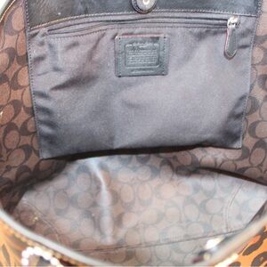 Coach leopard print tote